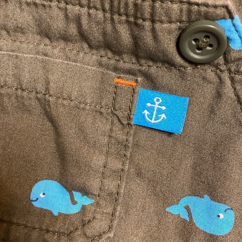 Whale Print Short Overalls - Picture 6 of 6